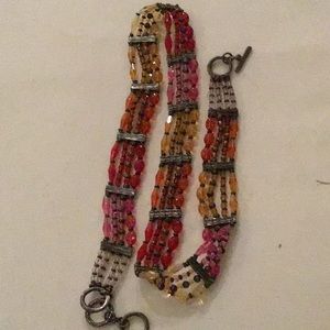 Unique beaded and silver belt.